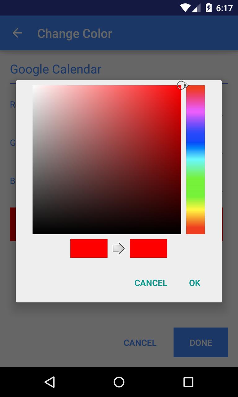 Calendar Colors