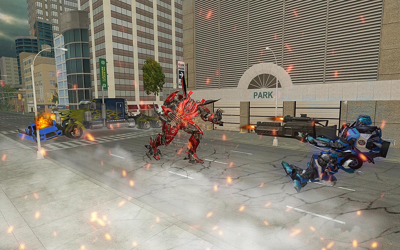 Police Car Transform Robots Vs Gangsters Autobots