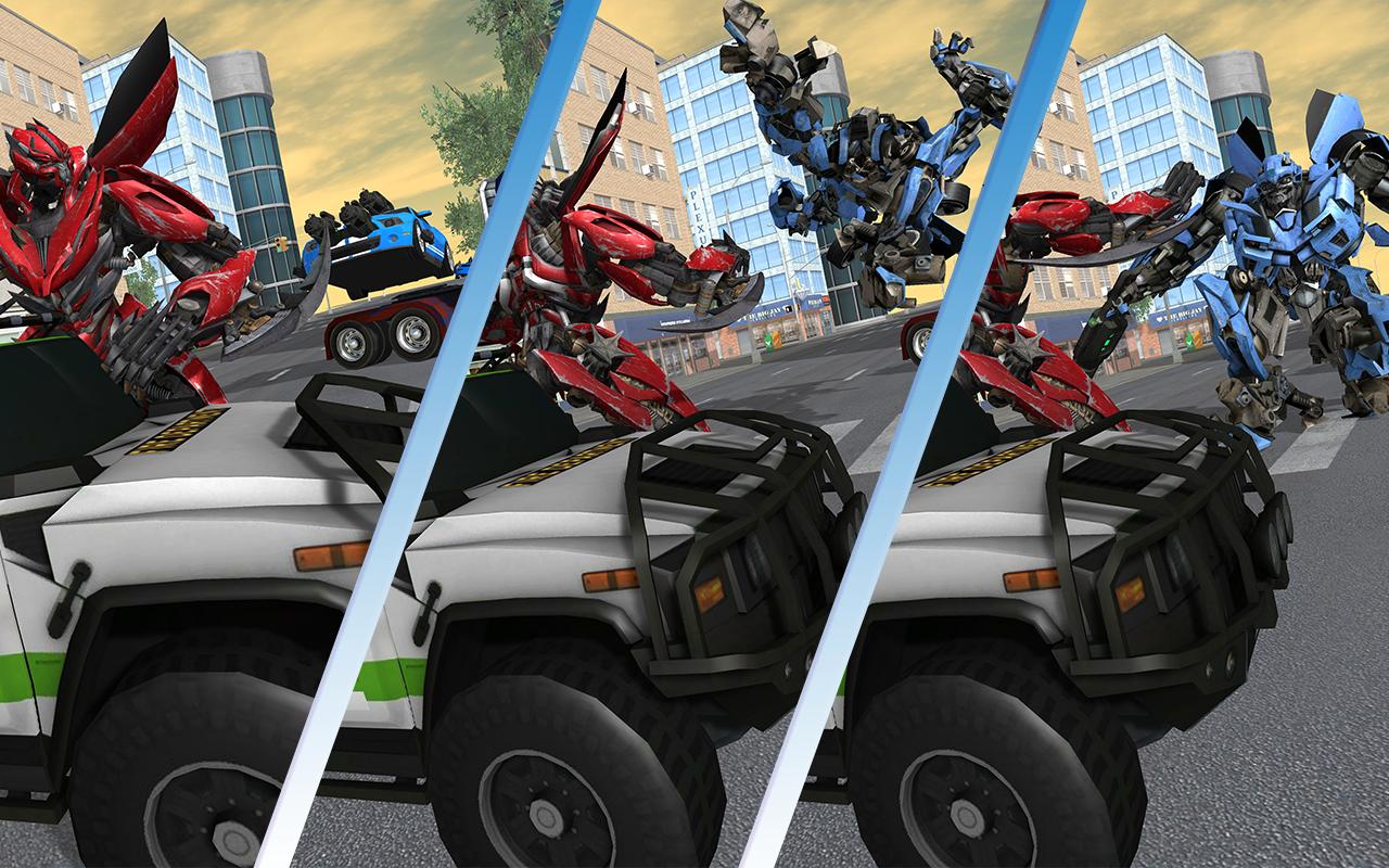 Police Car Transform Robots Vs Gangsters Autobots