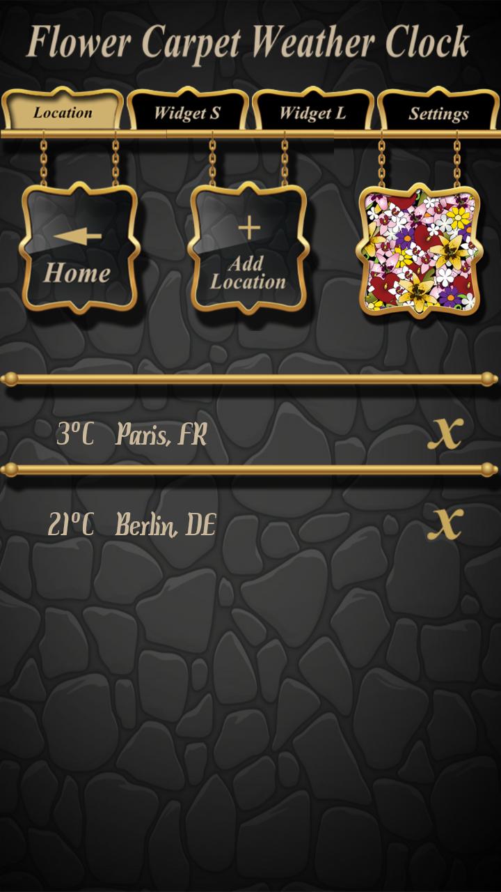 Flower Carpet Weather Clock