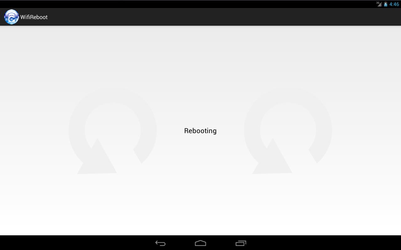 WiFi reboot just a tap