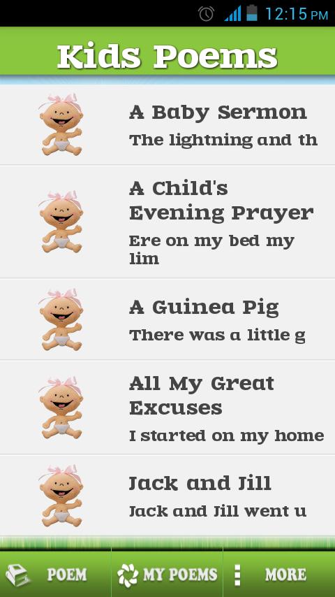 Kids Poems (Free Application)