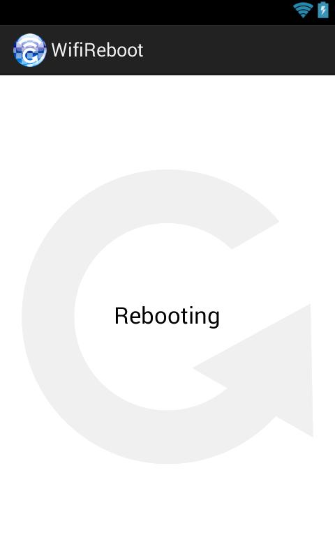 WiFi reboot just a tap