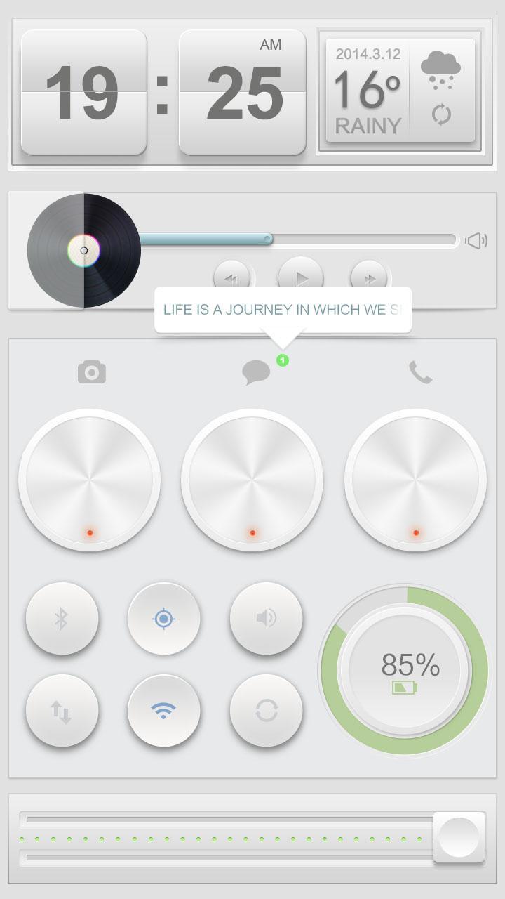 White Soul GO Locker Theme