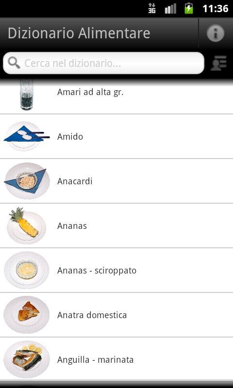 Dizionario Alimentare Free