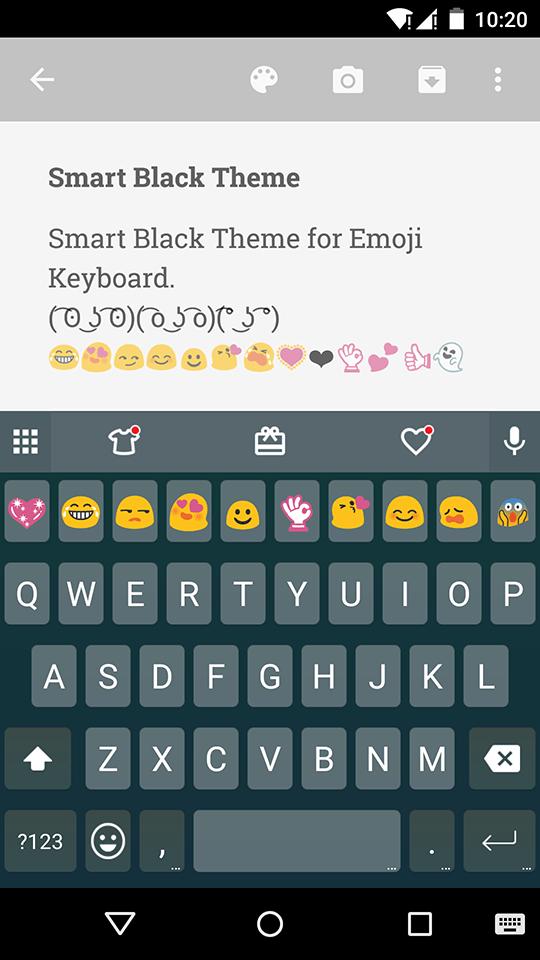 Smart Black Emoji Keyboard