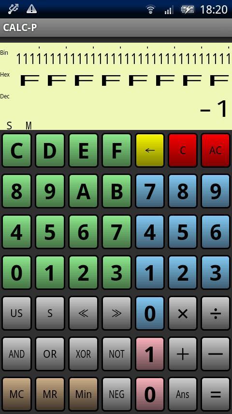 Programmer's calculator CALC-P