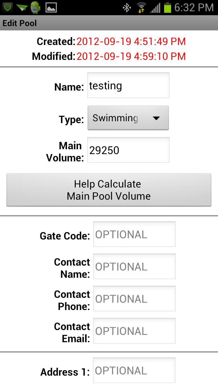 PoolTrac Chem Calculator