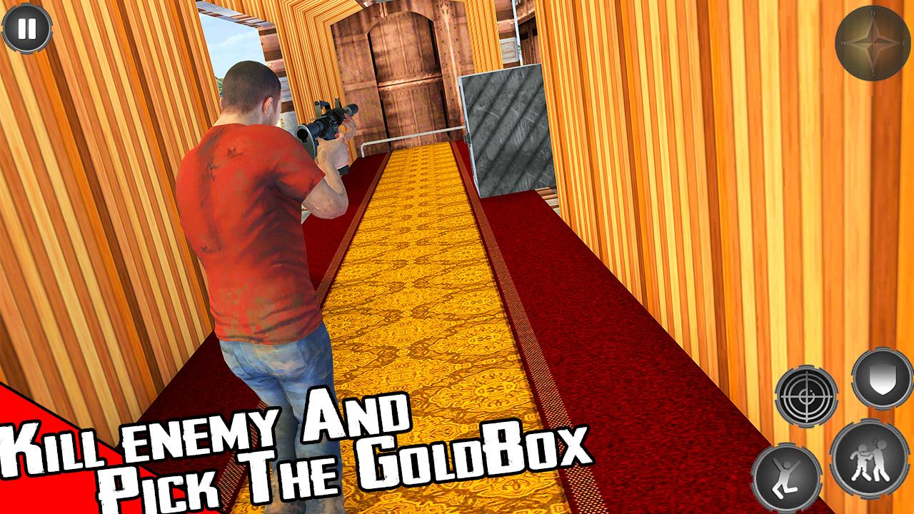 Train Shooting Game: Free Fire Train Gold Robbery