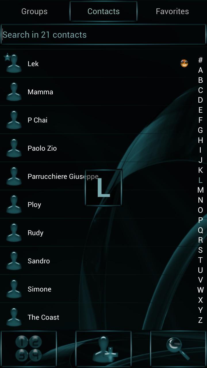 Dialer MetalGate Aqua theme