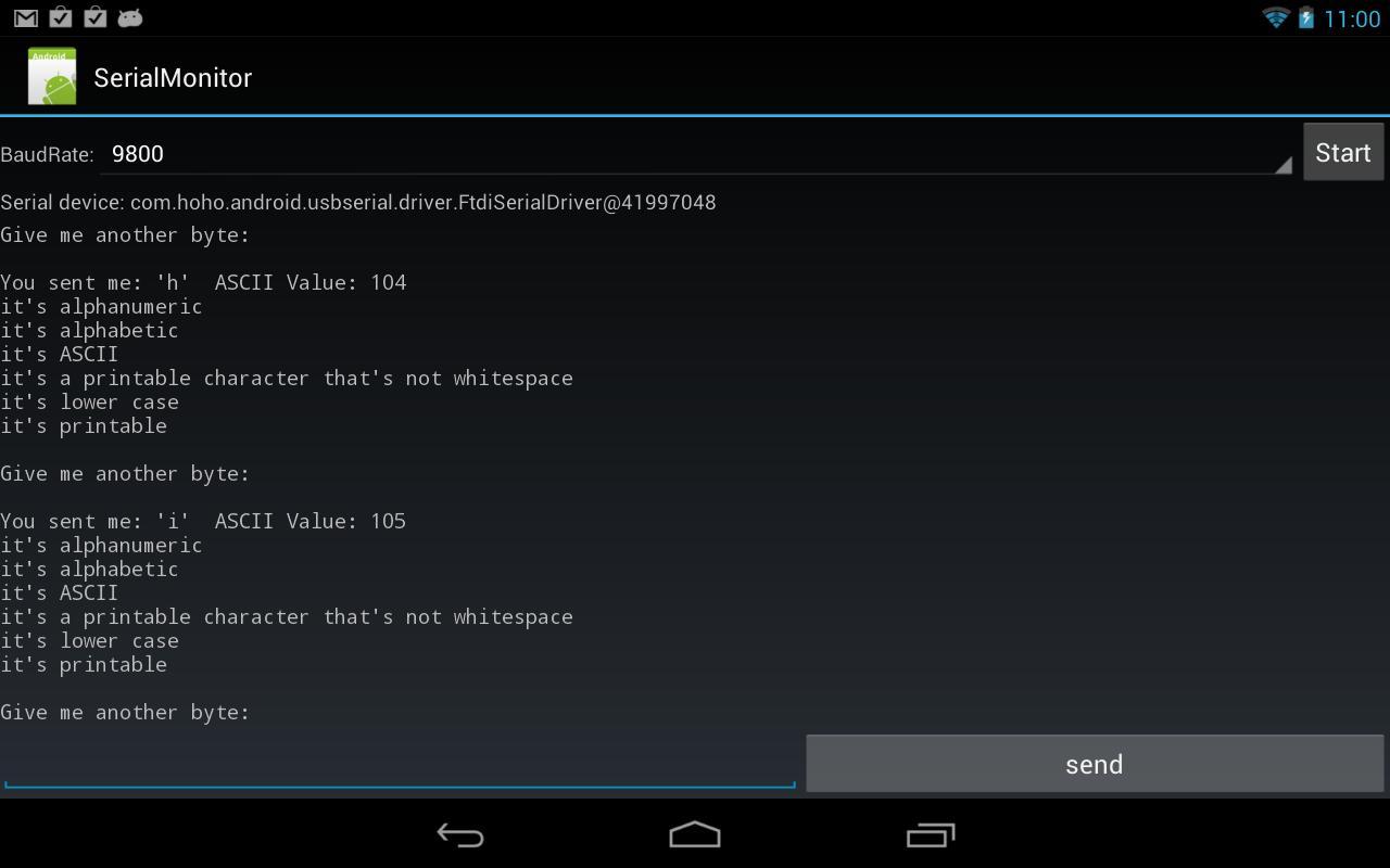 Simple Serial Monitor