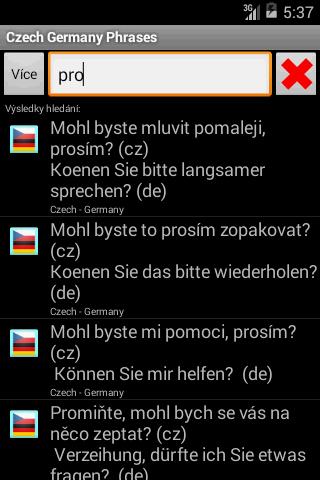 Germany Czech Phrases