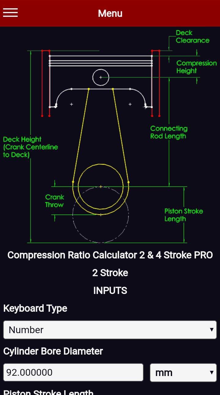 Compression Ratio Calculator 2