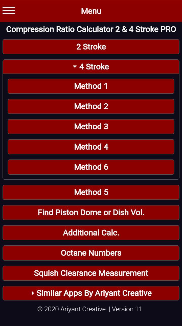 Compression Ratio Calculator 2