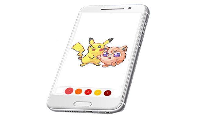 sand-box ; coloring drawing color by number