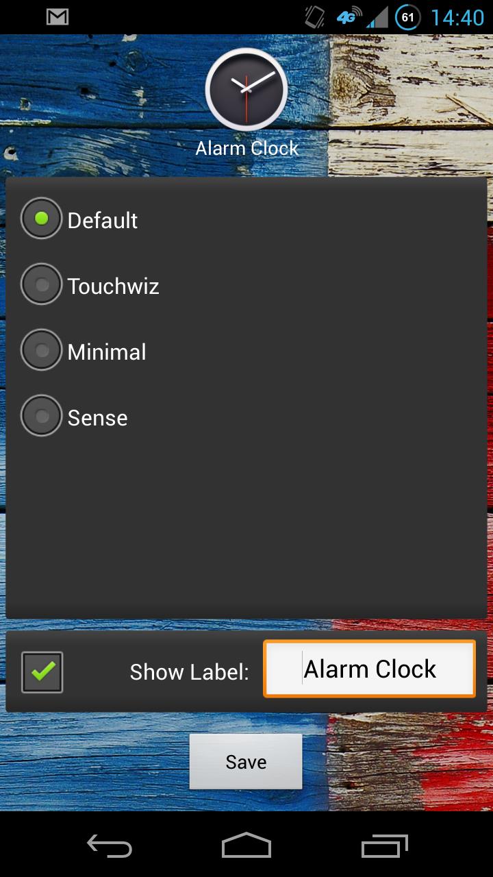 Live Clock Shortcut