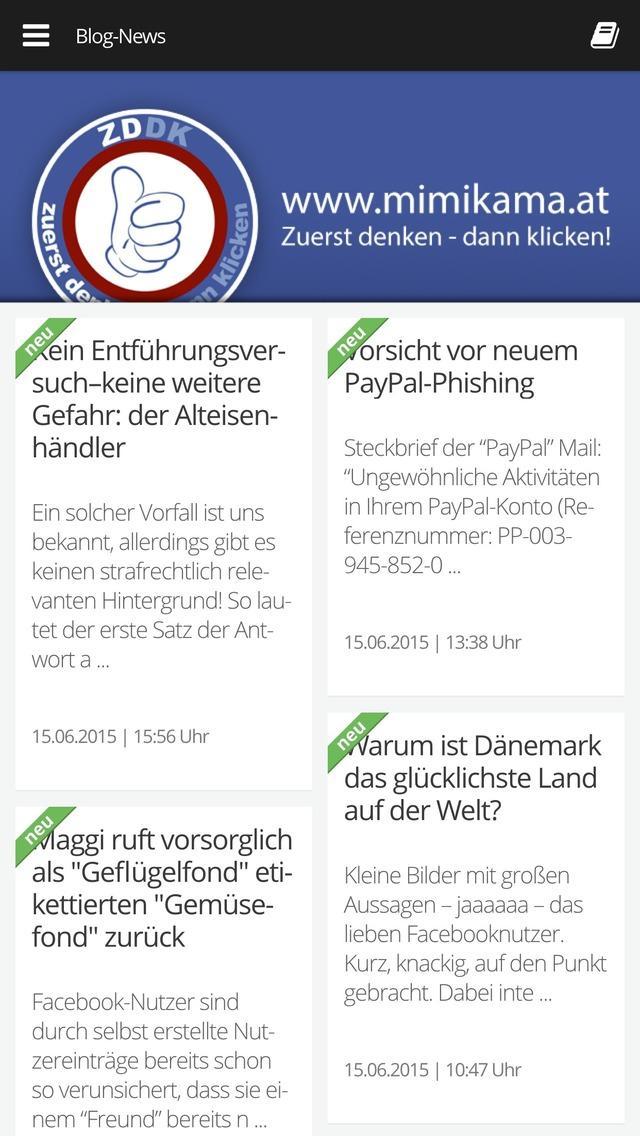 Zuerst denken - dann klicken!!