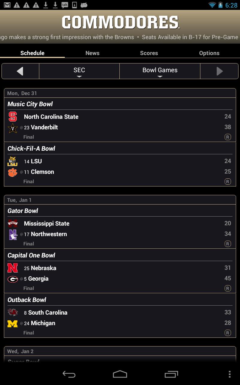 Vanderbilt Live Clock