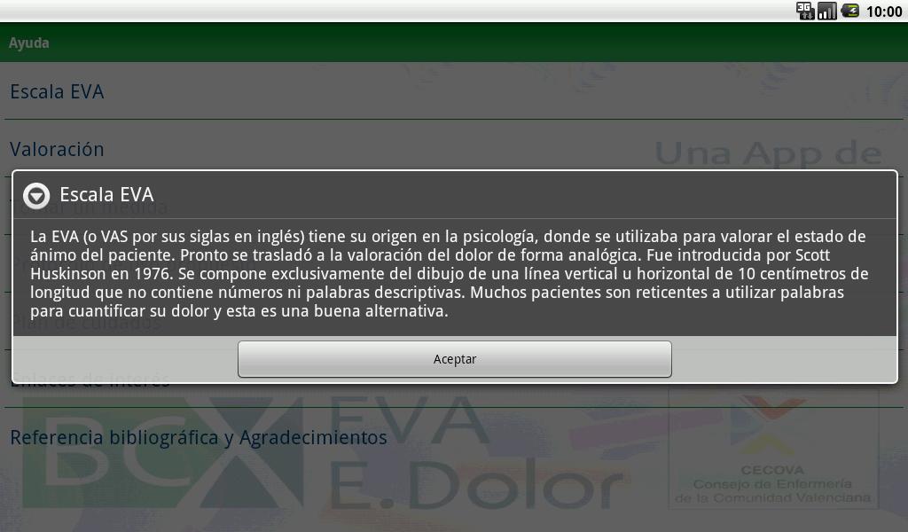 BCX EVA ESCALA DEL DOLOR