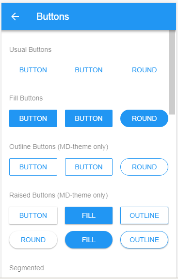 Framework7 V3 components