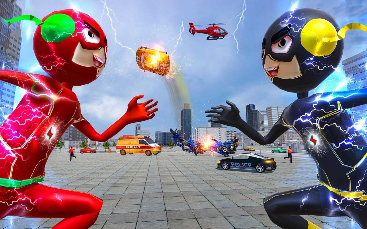 Light Speed Stickman Gangster Crime