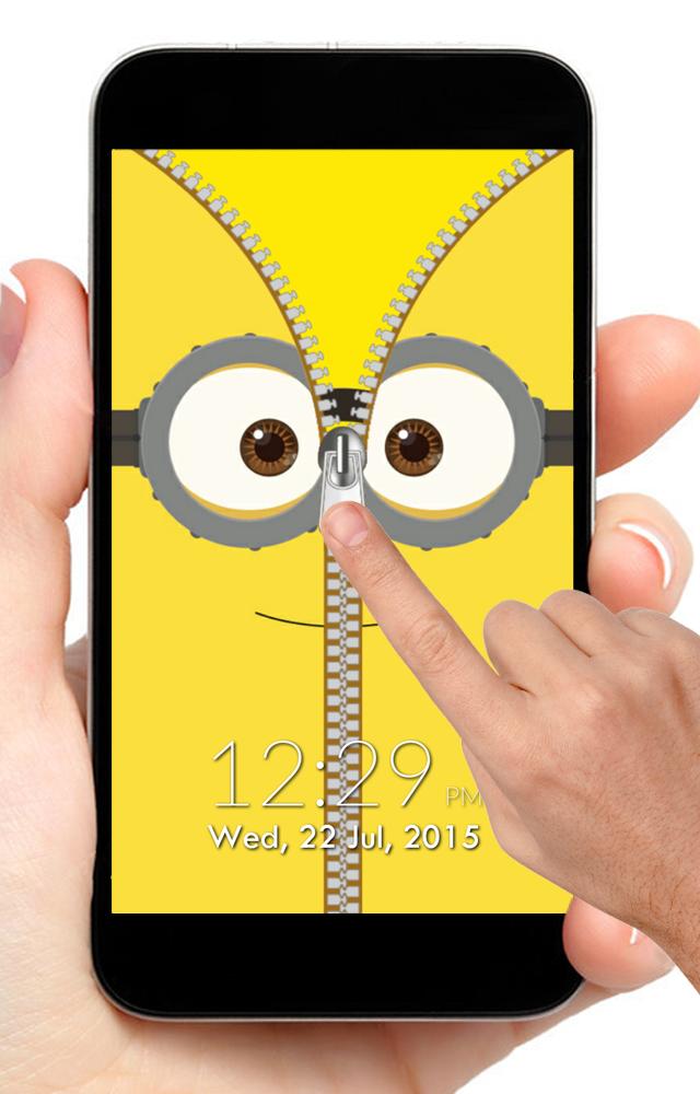 Funny Minion Zipper Lock