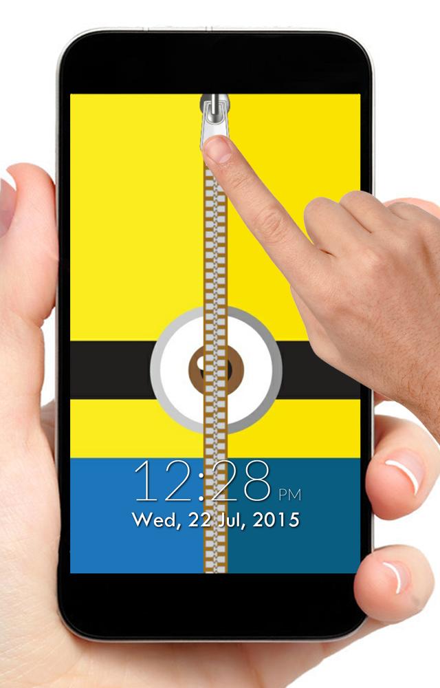 Funny Minion Zipper Lock