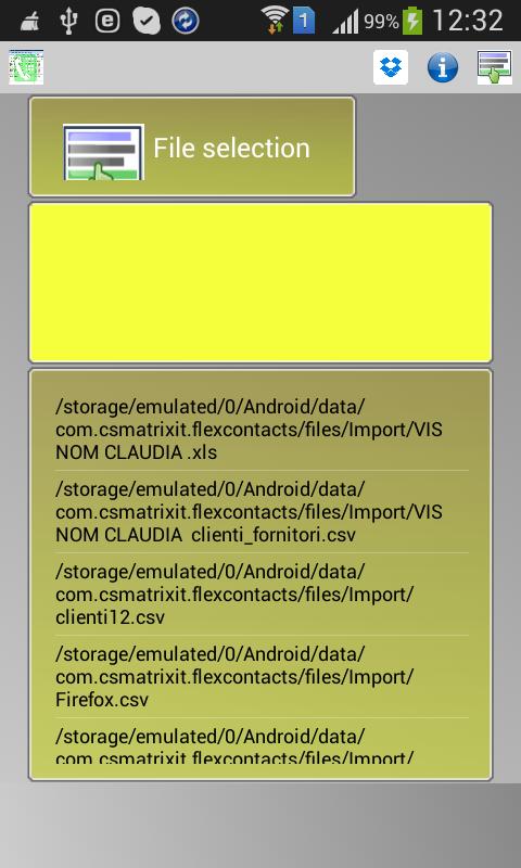 Import contacts  CSV TXT XLS