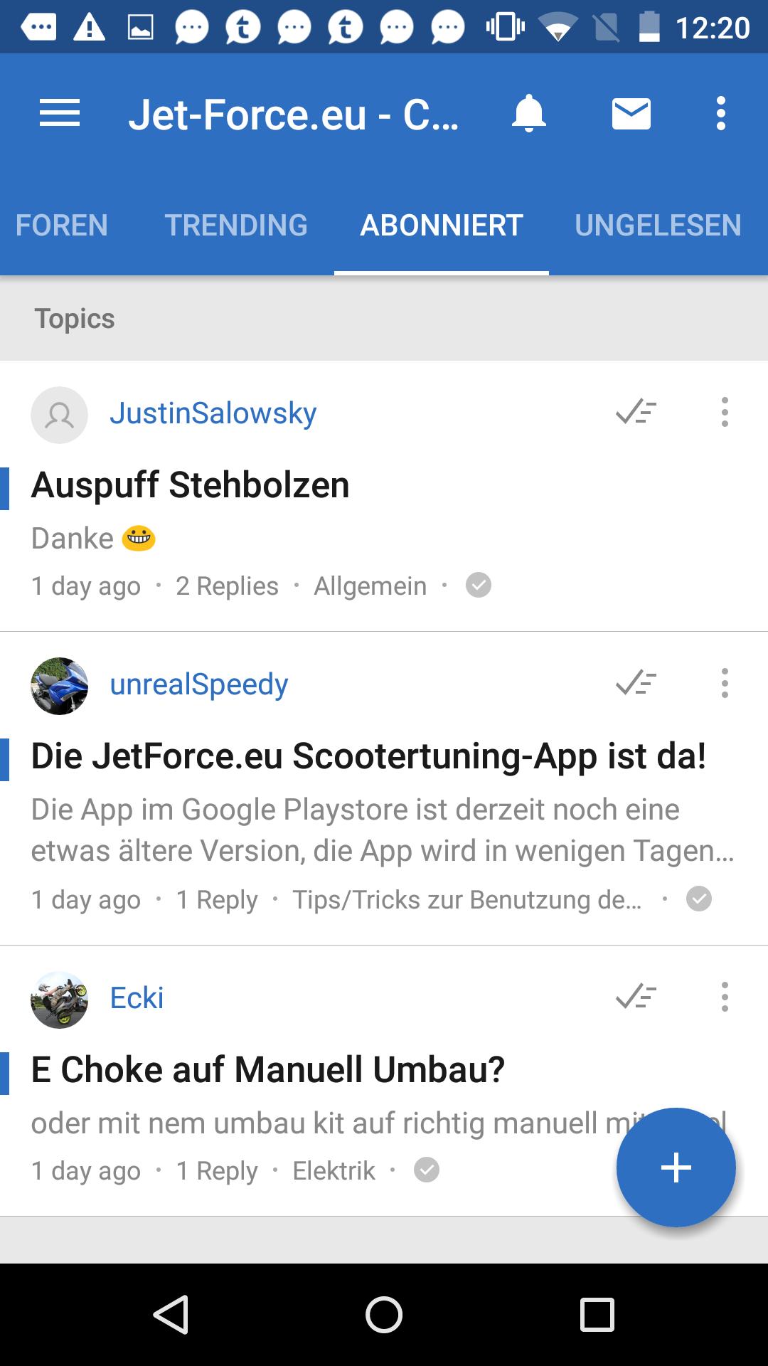 Jet-Force.eu Scootertuning App