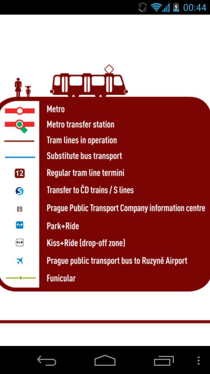 Prague Metro and Tram Map Free
