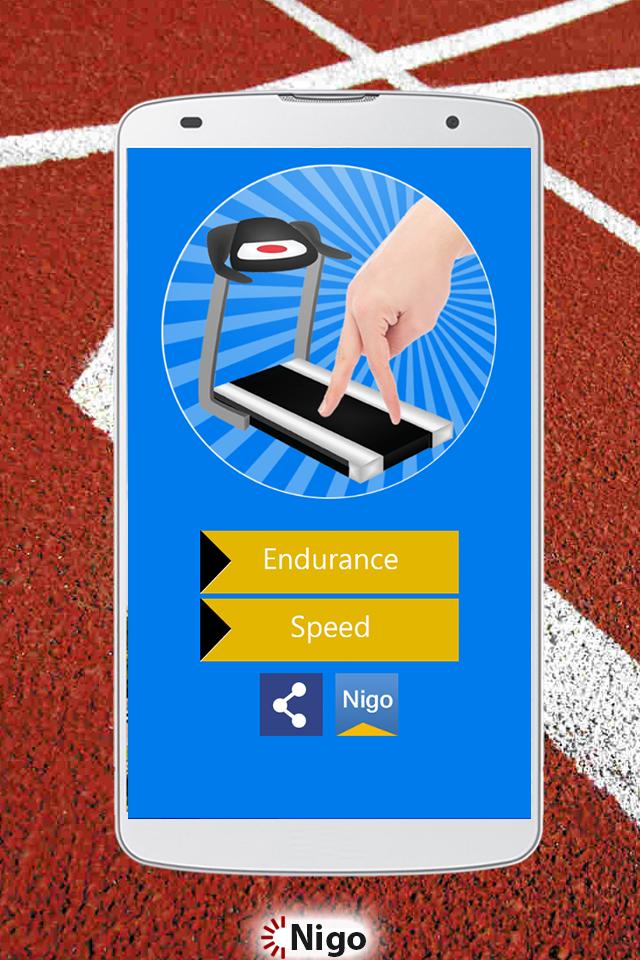 Fingers running track