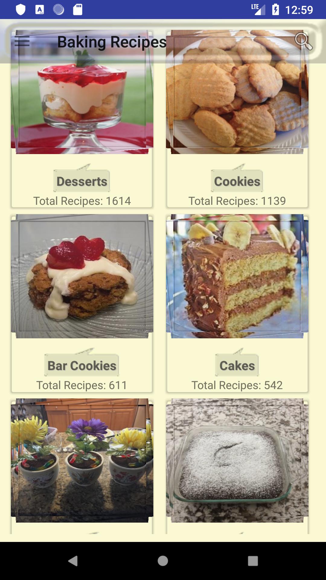 Baking recipes : cookies, cakes and breads
