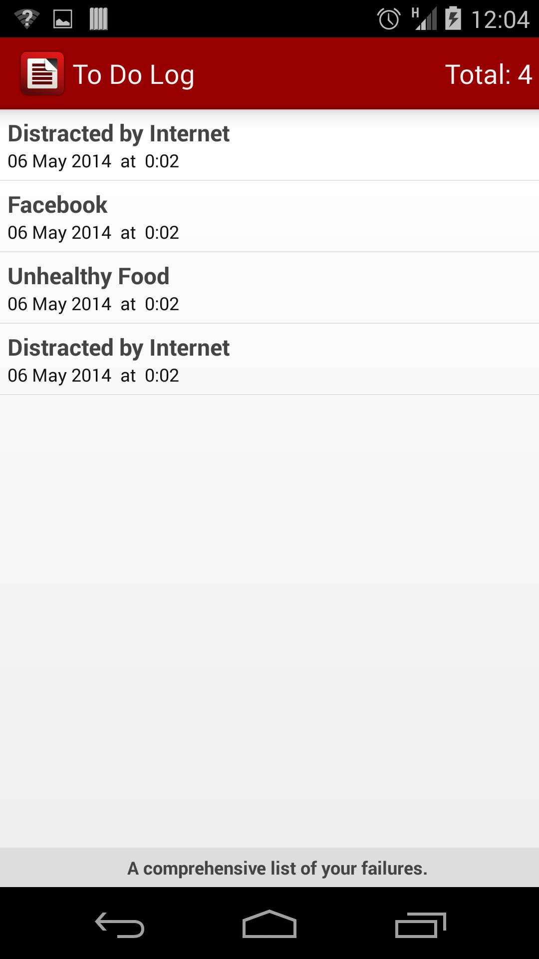 Fail Log: Habit Tracker