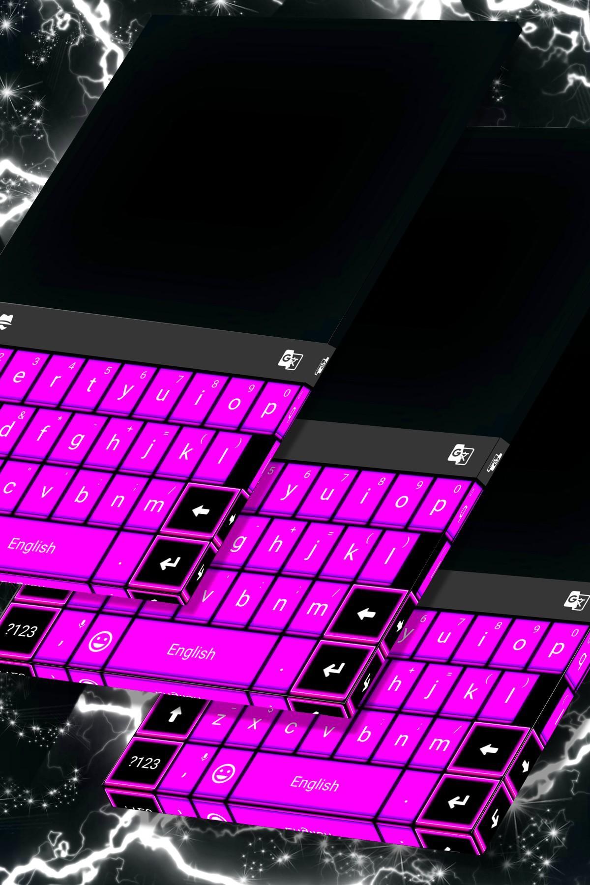 Purple Goth Theme Keyboard