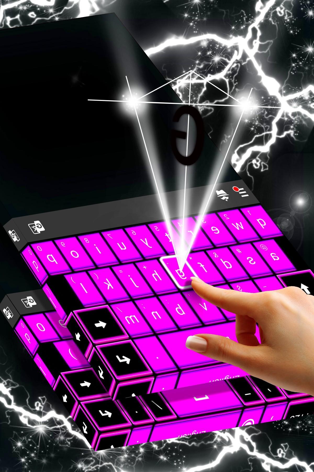 Purple Goth Theme Keyboard