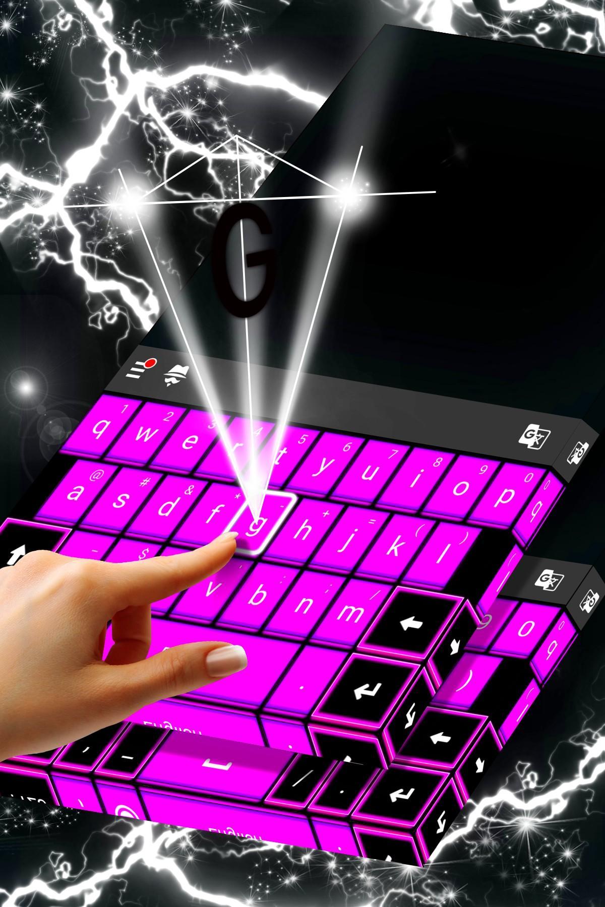 Purple Goth Theme Keyboard