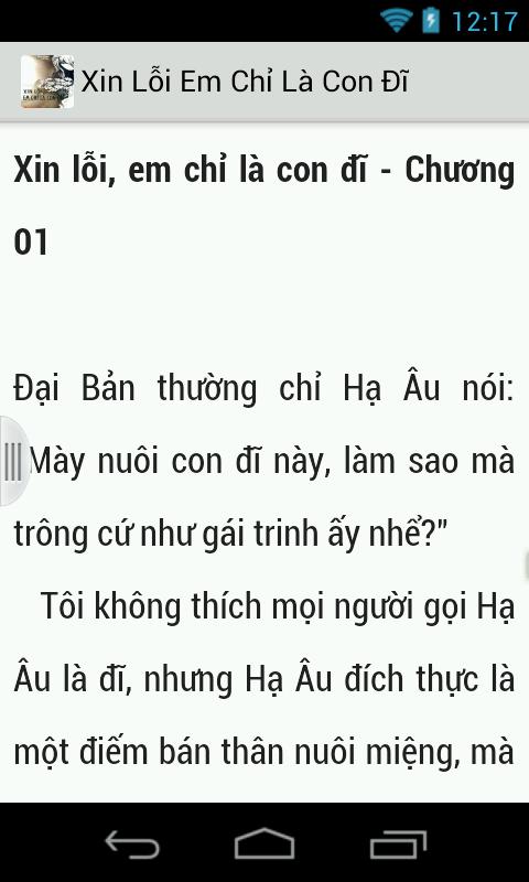 Xin loi em chi la con di