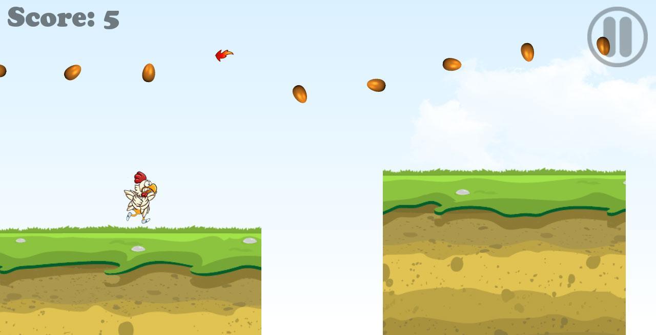 chicken run and jump