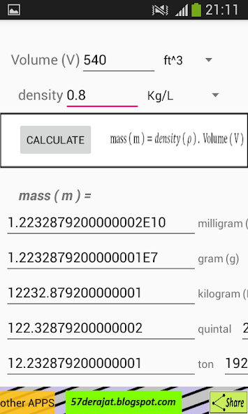 Density Calculator