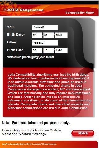 Free Compatibility Scores