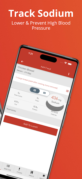 My Dash Diet: Low Sodium Track