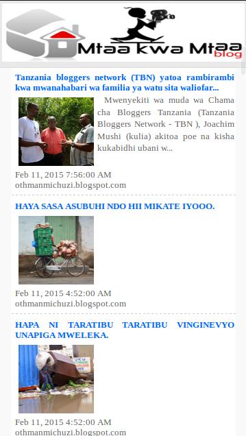 Mtaa Kwa Mtaa Blog