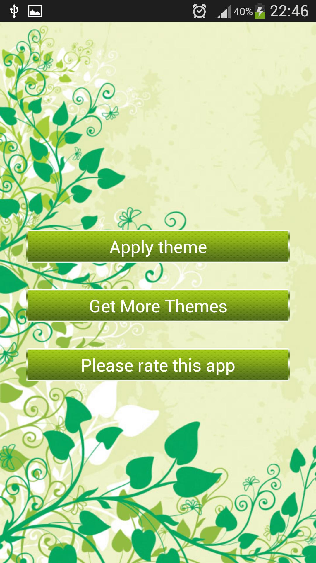 Keyboard Green Flowers