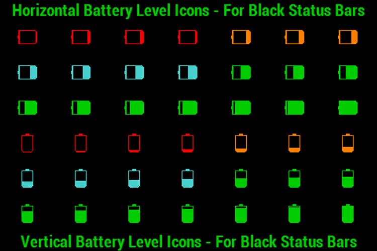 BN Pro Battery Level Icons