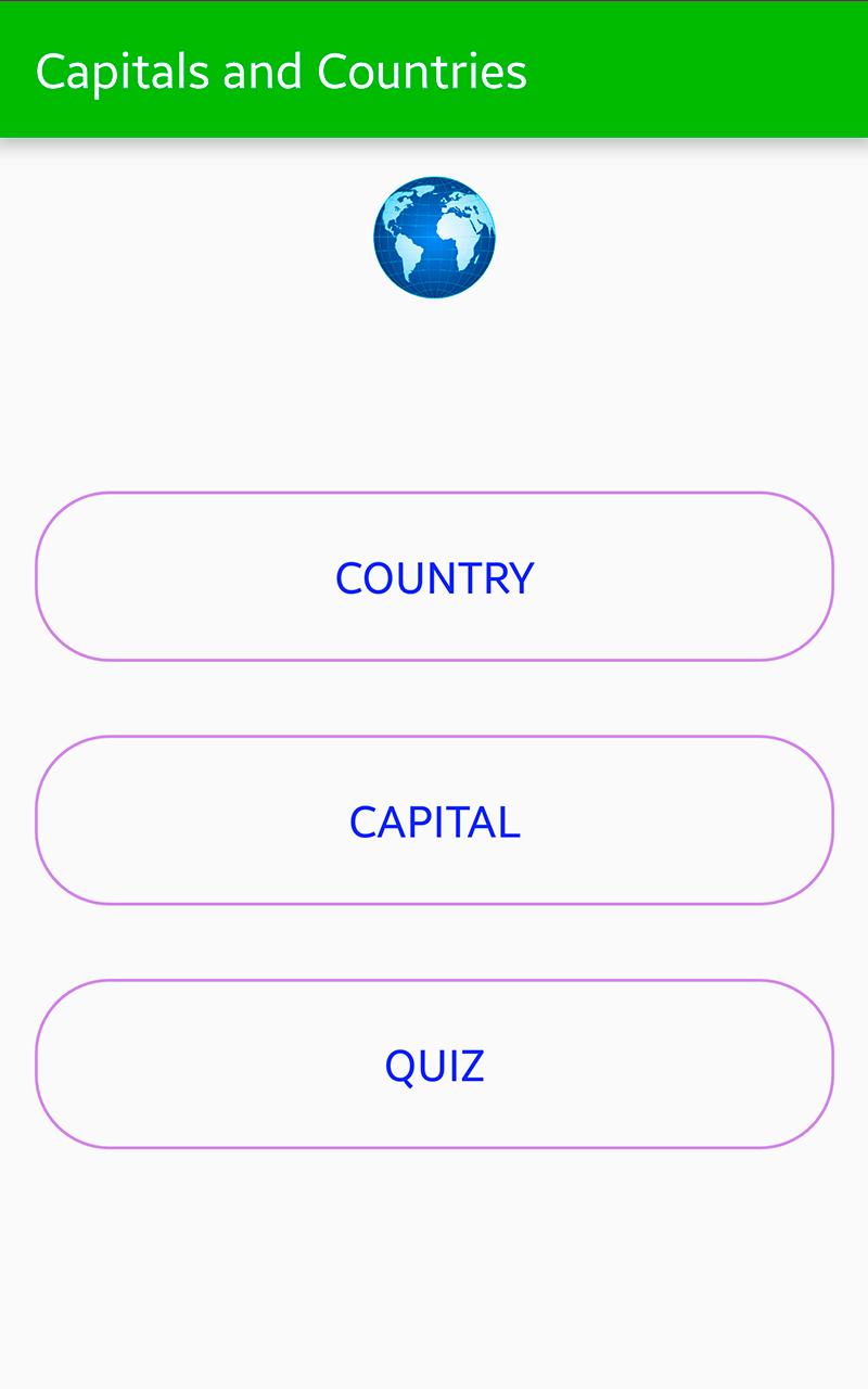 Learn capitals and countries