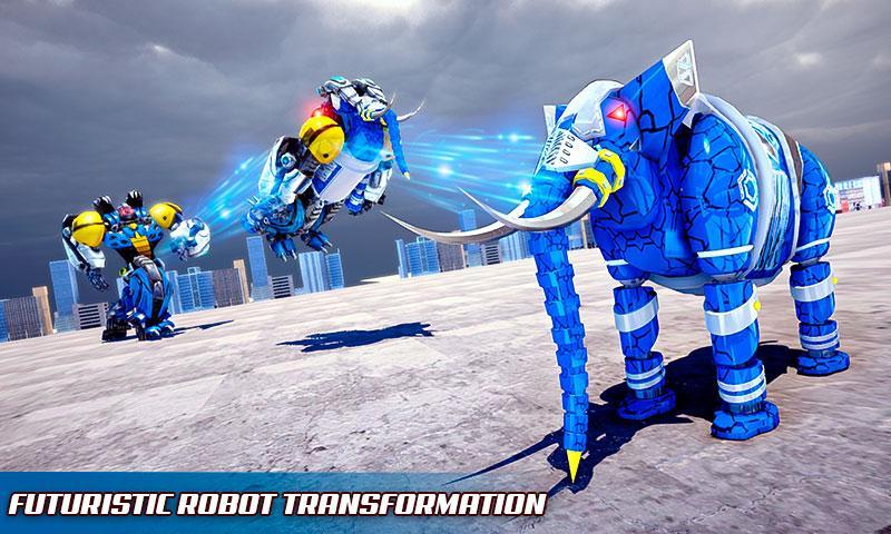 Angry Elephant Robot City Rampage