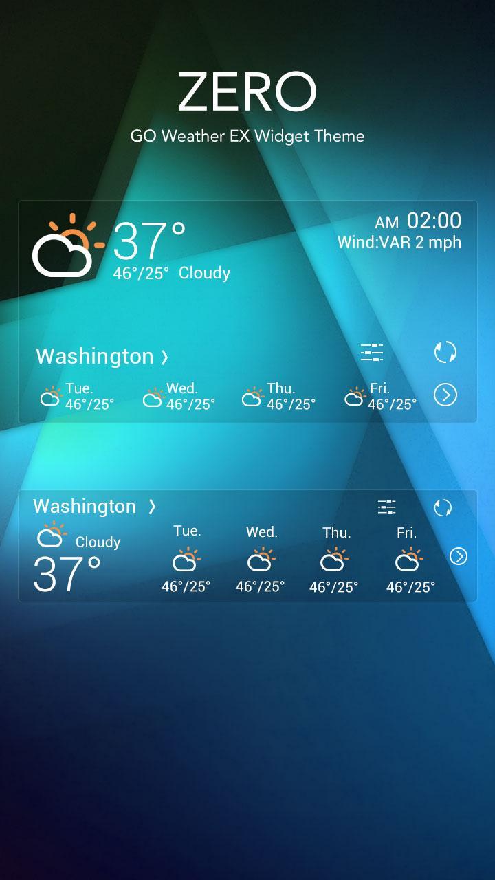 ZERO THEME GO WEATHER