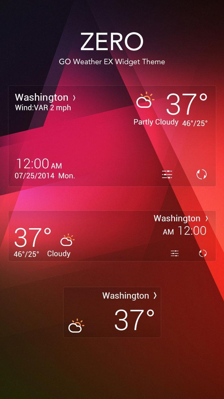 ZERO THEME GO WEATHER