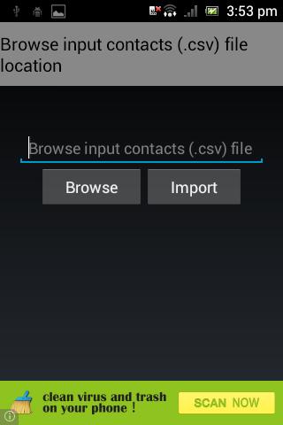 CSV Contacts Importer