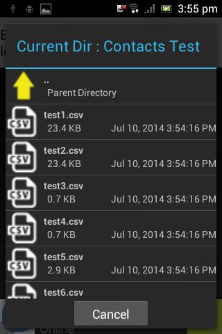 CSV Contacts Importer